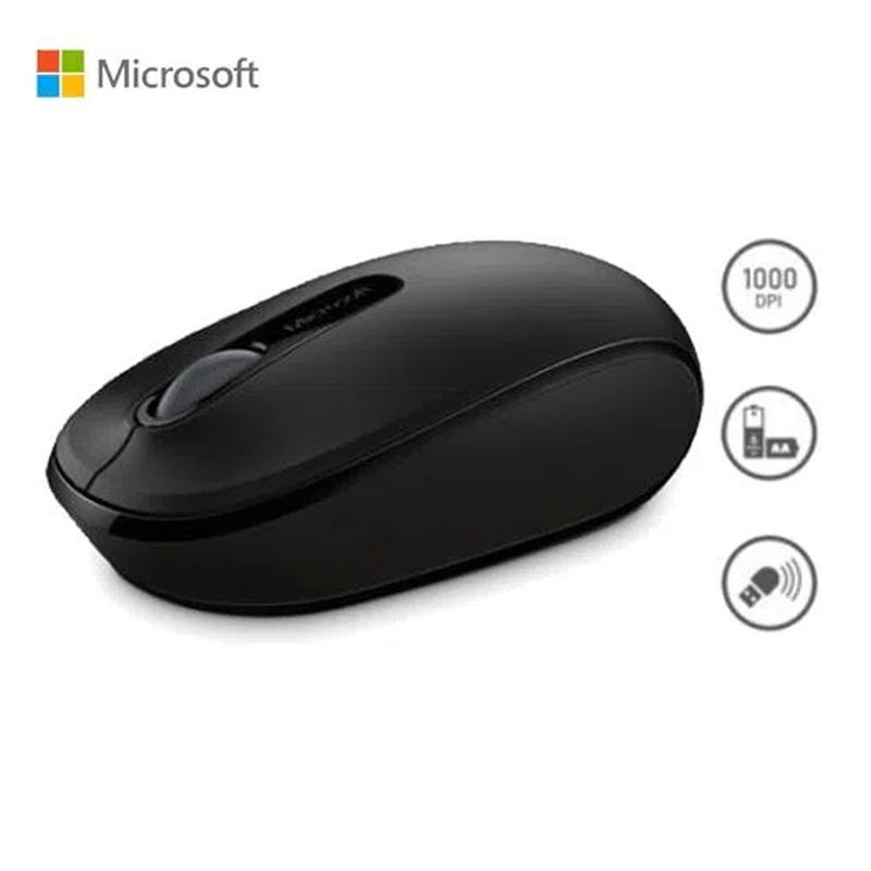 Mouse-Microsoft-1850-Inalambrico-Black