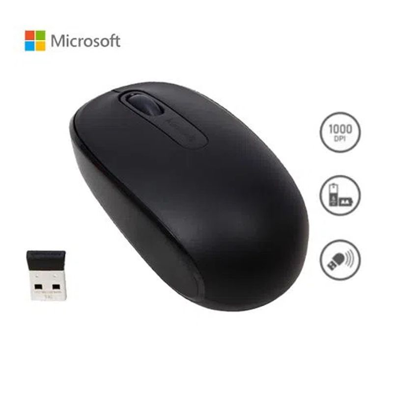 Mouse-Microsoft-1850-Inalambrico-Black