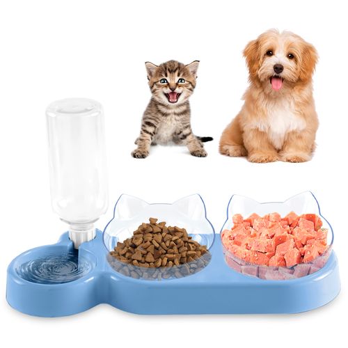 Plato para Perros Gatos 3 en 1 Comedero y Bebedero CL CW7.1