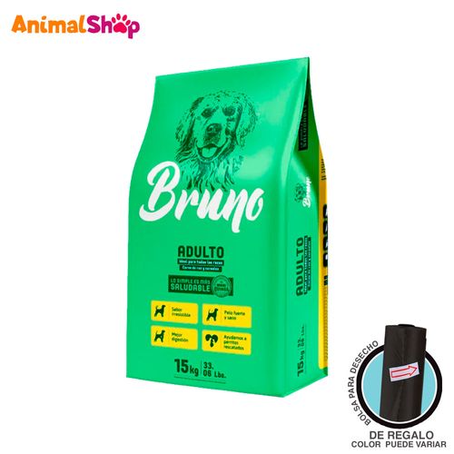 Comida Para Perro Adulto Bruno 15 Kg