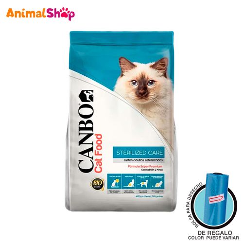 Comida Para Gato Canbo Adulto Esterilizado Salmón Arroz 1Kg