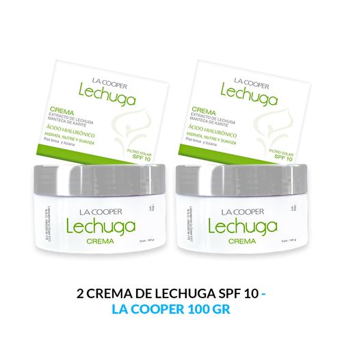 2 Crema de Lechuga La Cooper SPF 10 - 100 gr