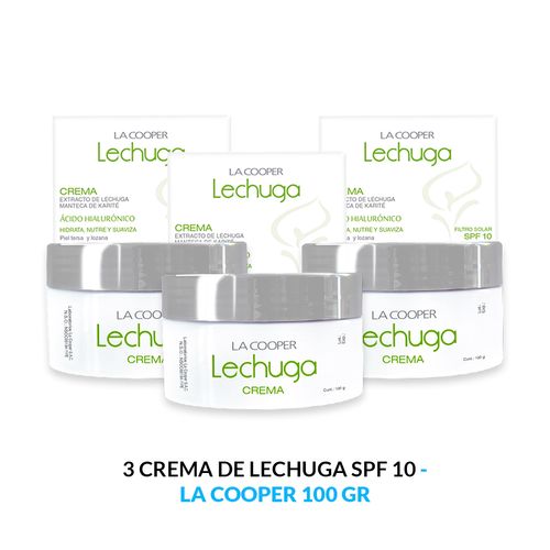 3 Crema de Lechuga La Cooper SPF 10 - 100 gr