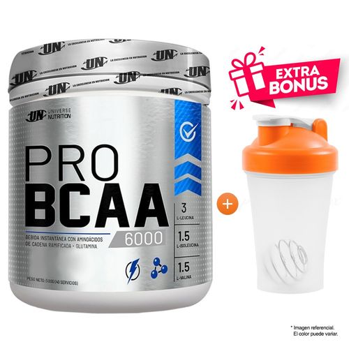 AMINOÁCIDO UNIVERSE NUTRITION PRO BCAA 6000 500 CITRUS PUNCH + SHAKER