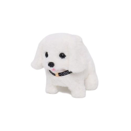 Perro Caminador De Peluche My Little Pet Con Sonido Blanco