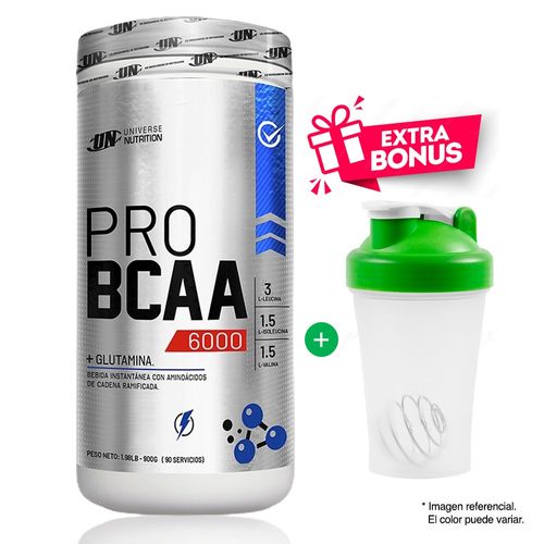 AMINOÁCIDO UNIVERSE NUTRITION PRO BCAA 6000 1 KG NARANJA + SHAKER