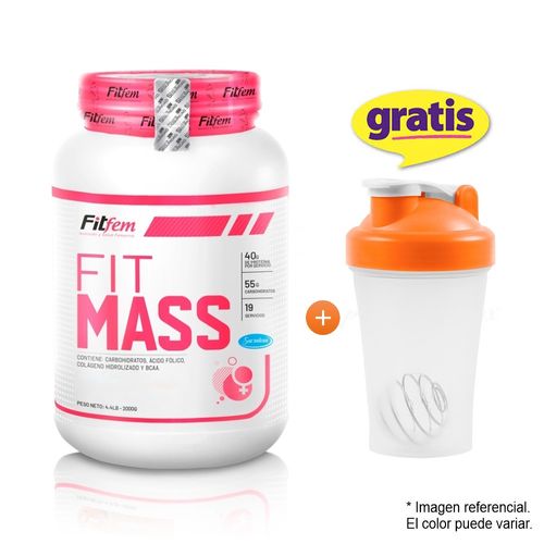 PROTEÍNA FITFEM FITMASS 2 KG CHOCOLATE + SHAKER