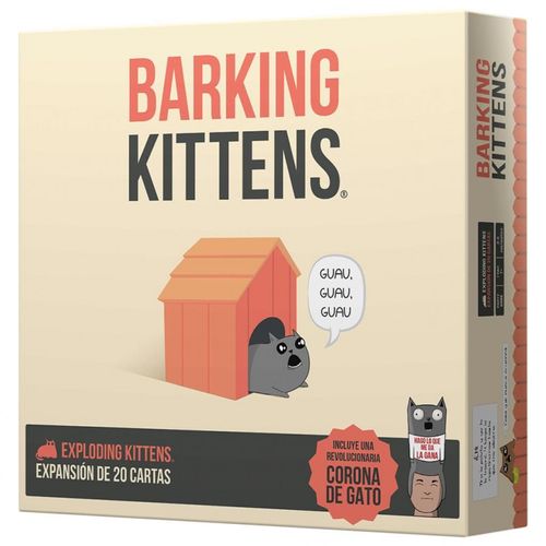BARKING KITTENS, expansión en español para Exploding Kittens