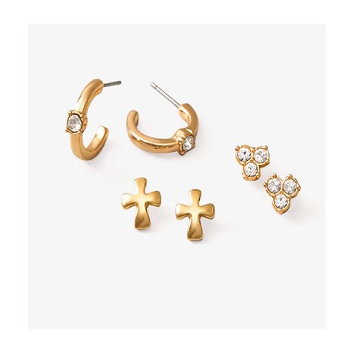Set Aretes Santísima 3 Pares Joyeria Yanbal