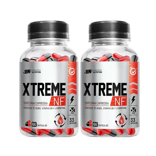 TERMOGÉNICO 2 FRASCOS XTREME NF 66 CÁPSULAS UNIVERSE NUTRITION