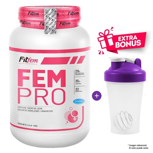 PROTEIN Fem pro 1100 gramos Chocolate + Shaker