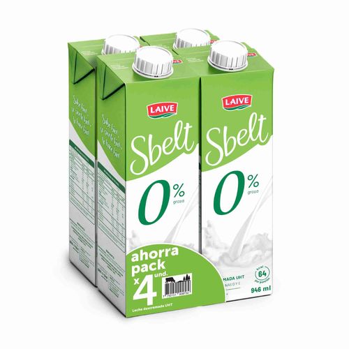 SBELT LECHE UHT DESCREMADA CJ946ML 4PK