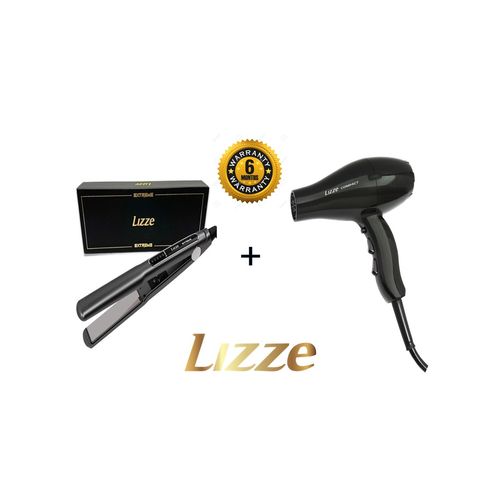 LIZZE PACK PLANCHA PROFESIONAL LIZZE EXTREME 480°F-250°C + SECADORA PROFESIONAL COMPACT 2100W