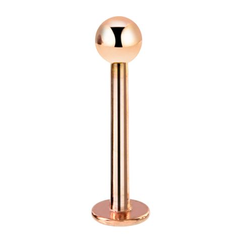 Piercing helix labret lóbulo tragus oro rosa 10mm