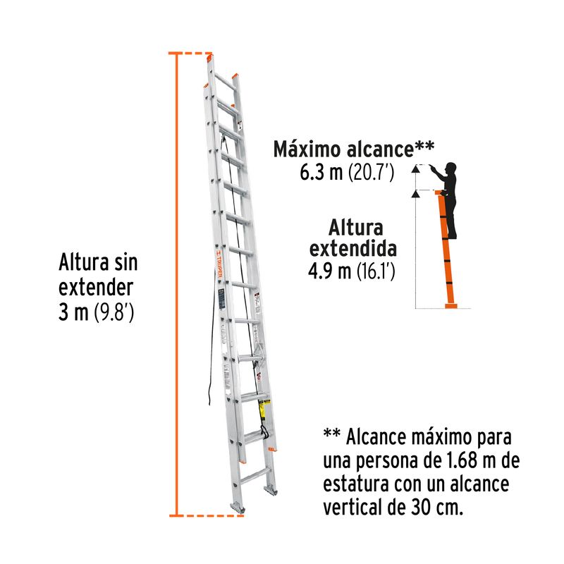 Escalera-Telescopica-20-Peldaños-Capacidad-De-Carga-175-Kg-Truper
