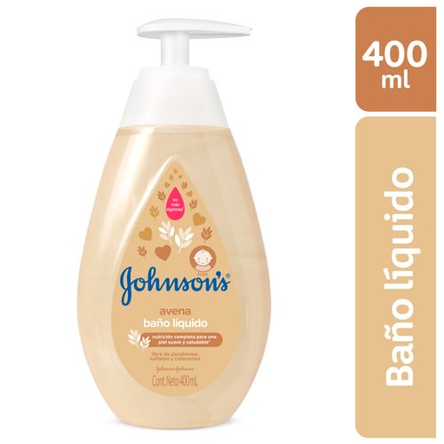 Baño Líquido Johnsons Avena Piel Suave y Saludable 400ml