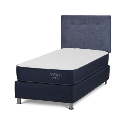 Dormitorio Americano Upline 1.5 Plazas + Respaldo N.Bennet Denim