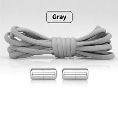 Cordones o Pasadores Elasticos Para Zapatillas Color Gris