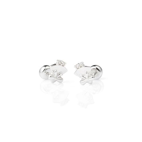 Aretes de Bolita Niña Plata 925