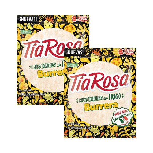 Pack Tortilla de Trigo TÍA ROSA Burrera Bolsa 8un x 2un