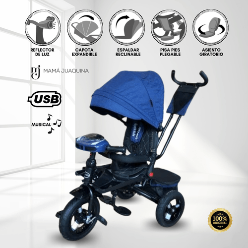 Triciclo Guiador Kids «TRIKE KIDS» Blue