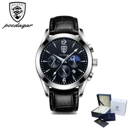 Reloj POEDAGAR para Hombre - Cuero - Azul