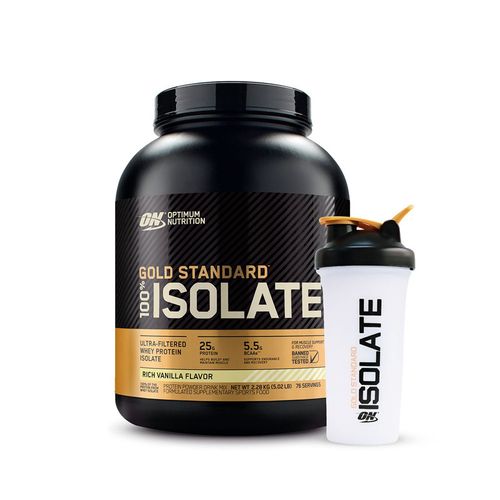 Proteína Aislada Gold Standard 5lb Vainilla + Shaker Gratis - Optimum Nutrition