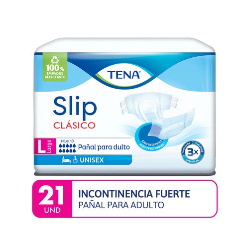 Pañal para adulto Tena Slip Clásico Talla L Paquete 21 und