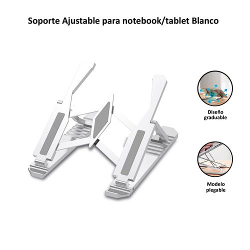 Soporte para Tablet y Laptop Plegable Blanco