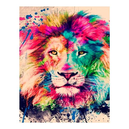 Lion painting - Maka - Diamond paintings