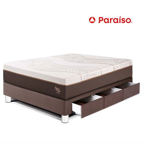 Cama con Cajones Royal Abrazzo 1.5 Plazas Chocolate