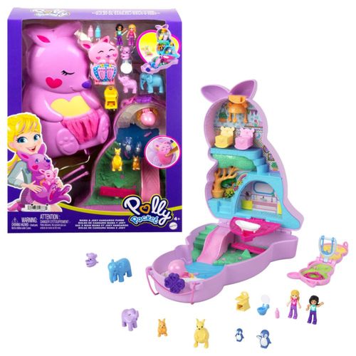 Muñeca Polly Pocket Compacto De Bolsa De Canguro