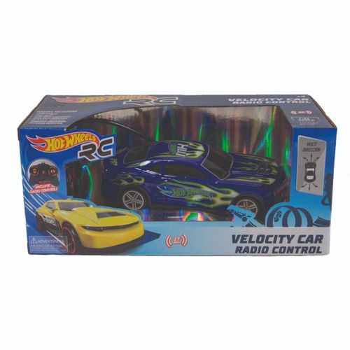 Auto Hot Wheels Velocity Radio Control 1:24 Azul