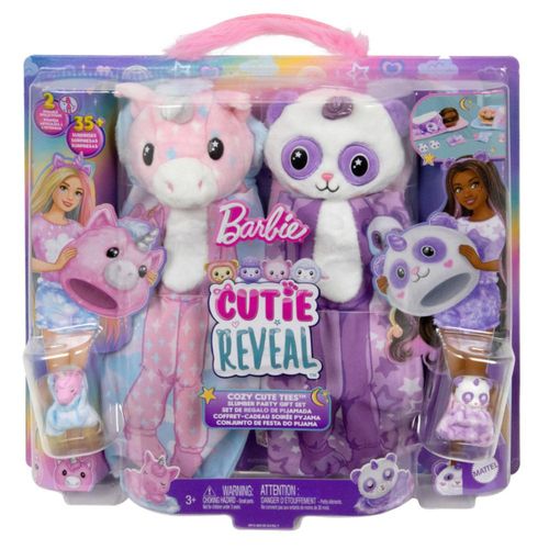 Muñeca Barbie Cutie Reveal Set Pijamada