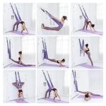 Correa-de-estiramiento-ajustable-flexibilidad-para-puerta-entrenamiento-columpio-de-Yoga