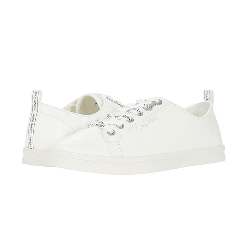 Zapatillas Calvin Klein Original Maraselle Mujer Blanco-Pasadores con Logo