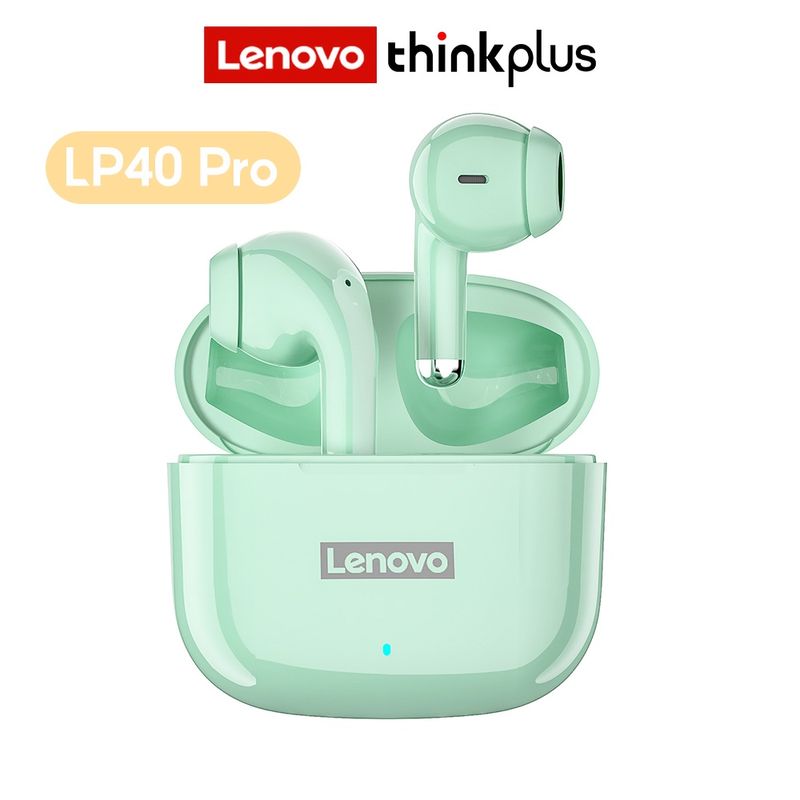 Audifonos-Bluetooth-Lenovo-LP40-PRO-TWS-Inalambricos-Verde