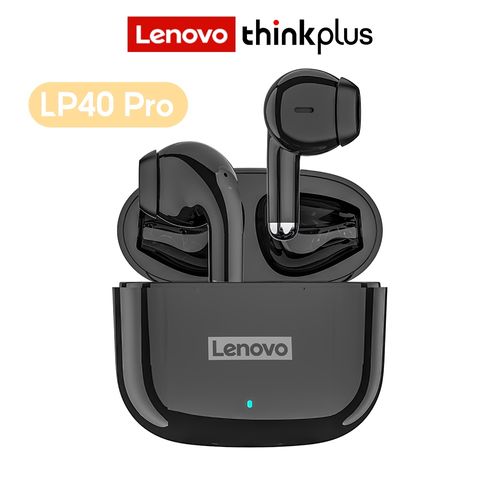 Audífonos Bluetooth Lenovo LP40 PRO TWS Inalámbricos Negro