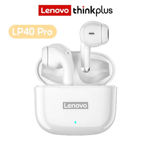 Audífonos Bluetooth Lenovo LP40 PRO TWS Inalámbricos Blanco