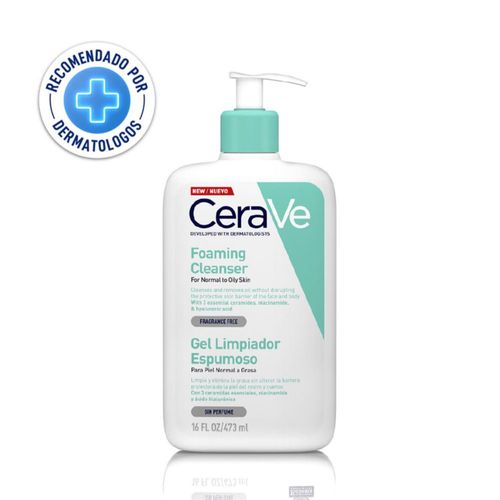 Gel Limpiador Espumoso CeraVe Foaming Cleanser 473ml