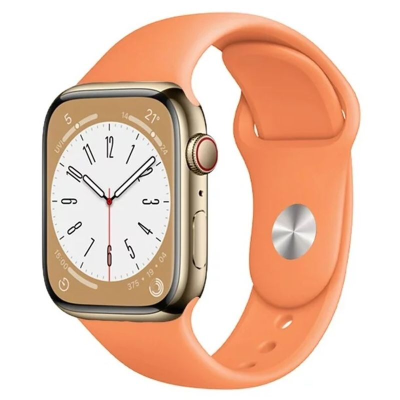 CORREA-DE-SILICONA-NARANJA-PARA-APPLEWATCH-Y-SMARTWATCH-42-44-45-49-MM