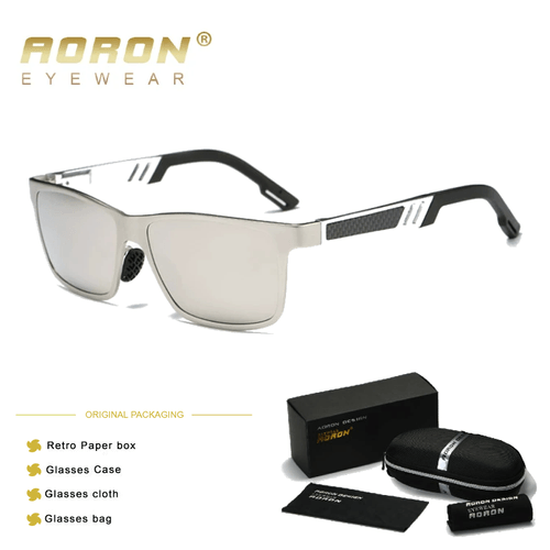 Lentes de sol Aoron - Sport - Polarizados UV400 - Plateado