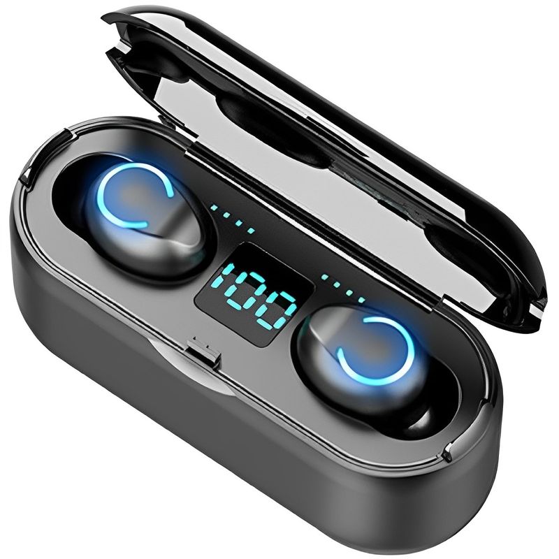 Auriculares Bluetooth TWS F9 negro Shopstar