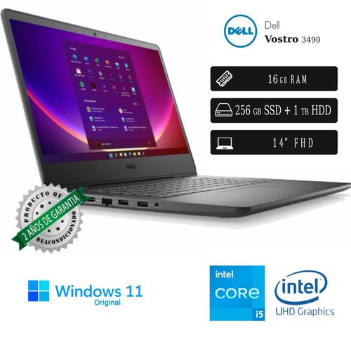 Laptop Dell Vostro 3490 Intel Core I5 8va 16GB RAM / 256GB SSD + 1TB - copy