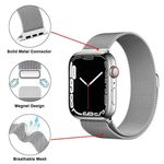 Combo-smart-watch-HK9-Pro-y-correa-metalica-milanese-color-gris
