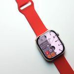Combo-Smart-Watch-HK9-Pro-2da-Gen-Rojo-y-Correa-Acero-Magnetico-Plata