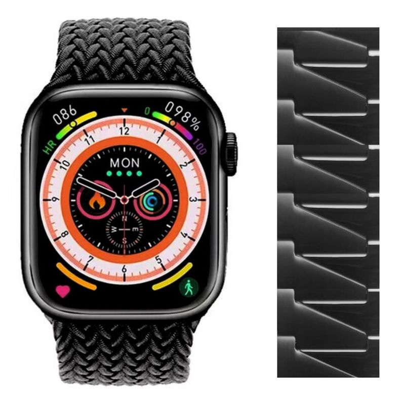 Combo-Smart-Watch-Hk9-Pro-Y-Correa-Acero-Small-Square-Color-Negro