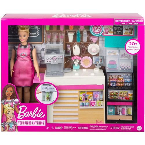 Barbie Set de Cafetería + Muñeca