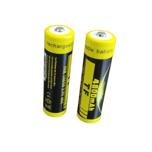 2 Baterías de Litio recargable INR 18650 3.7V 40A 4800mAh cabeza