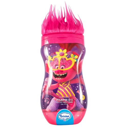 Shampoo Tuinies  3 en 1 x 414 ml Trolls Niña